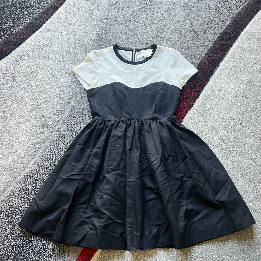 Kate Spade Gable Black And White Mini Dress